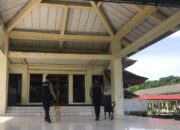 Patroli dan Sterilisasi Polisi di Kantor DPRD Lombok Barat, Antisipasi Gangguan Kamtibmas Jelang Pemilu