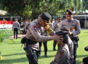 Kapolres Bima AKBP Eko Sutomo SIK.,MIK., Pimpin Penerimaan dan Tradisi Pembaretan Bintara Remaja Polri TA. 2023