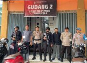 Satgas Preventif OMB Polres Bima Kota Polda NTB Patroli di Gudang Logistik KPU Menjelang Kampanye