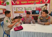 Satgas Humas OMB Rinjani Polda NTB Dokumentasikan Pemeriksaan Kesehatan Personil Yang Sedang Bertugas