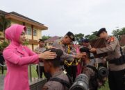 Upacara Tradisi Pembaretan Bintara Remaja Polres Bima Kota Angkatan 50