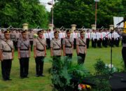 Kapolres Bima AKBP Eko Sutomo SIK., MIK., Pimpin Upacara Sertijab Lima Perwira  Lingkup Polres Bima