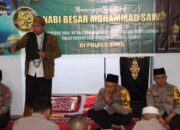 Kapolres Bima AKBP Eko Sutomo SIK.MIK.Hadiri  Peringatan Isra Mi’raj Nabi Muhammad SAW 1445 H/Tahun 2024 M