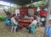 Cek Kesiapan Personel Pengamanan Pasca Pemungutan Suara di Madapangga Ini Pesan Karendal OPS Polres Bima