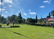 Waka Polres Bima Kota Pimpin Apel Persiapan Patroli Gabungan Pantau Rekapitulasi di PPK