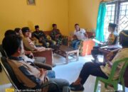 Bhabinkamtibmas dan Babinsa Gelar Koordinasi Kamtibmas di Desa Tanjung Luar