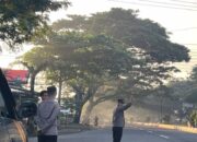 Upaya Preventif Polsek Kuripan: Rawan Pagi Jaga Kamseltibcarlantas dan Cegah Kecelakaan Lalu Lintas