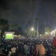 Ribuan Warga Lombok Barat Nobar Semifinal Timnas U-23 di Mako Polsek Gerung