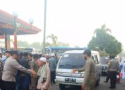 Pengamanan Ketat Warnai Pelepasan 256 Calon Haji Lombok Barat Menuju Tanah Suci