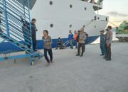 Polsek Kawasan Pelabuhan Laut Bima Polres Bima Kota Sukses Amankan Kedatangan KM Tilong Kabila