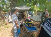 Polsek Tanjung Olah TKP Salah Seorang Warga Yang Diduga Gantung Diri Hingga Meninggal Dunia