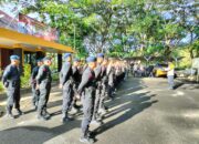 Polres Loteng Gelar Apel Kesiapan Pengamanan WWF Di Bandara Bizam.