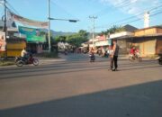 Polsek Pemenang Rutin Lakukan Rawan Pagi Antisipsi Kemacetan