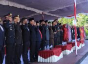 Kapolres Sumbawa Barat Melaksanakan Upacara Peringatan Hari Lahir Pancasila Bersama Forkopimda Kabupaten Sumbawa Barat