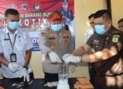 Polres Bima Kota Musnahkan Barang Bukti Sabu dan Ganja Hasil Ungkap Selama Maret Hingga Juni