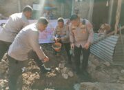 Peletakan Batu Pertama Bedah Rumah dalam Rangka HUT Bhayangkara ke-78 oleh Kapolres Bima Kota