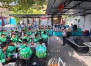 Sat Lantas Polres Bima Kota Melaksanakan Sosialisasi Keselamatan Bersama Komunitas Grab Kota Bima
