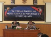 Pastikan Personil Tetap Disiplin Kerja, Kabid Propam Polda NTB Berkunjung ke Polres Bima Kota