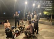 Personil Polres Bima Kota Intensif Laksanakan Patroli Cipta Kondisi Jelang Pilkada Serentak 2024