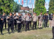 Polres Bima Kota Tingkatkan Pengamanan KPU pada Tahapan Penetapan Paslon Wali Kota dan Wakil Wali Kota Bima di Pemilukada 2024