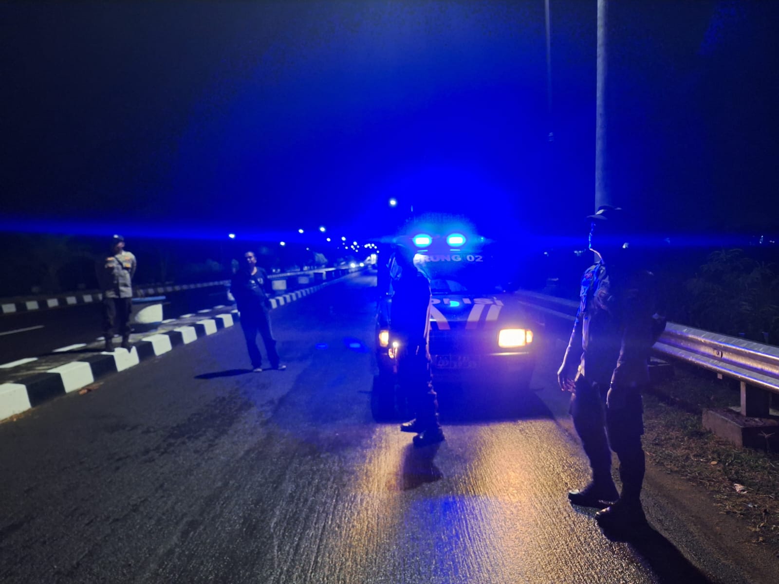 Kapolsek Gerung Patroli Bypass Jamin Keamanan Masyarakat Lombok Barat