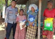 Satu Hari Saru Bansos, Polsek Utan Salurkan Bantuan Untuk Warga Kurang Mampu