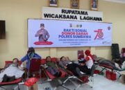 Peringati HUT Humas Polri Ke 73, Polres Sumbawa Gelar Bakti Sosial Donor Darah
