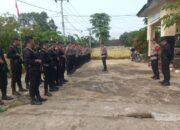 Kapolsek Kempo Pimpin Apel Pengecekan Kesiapan TPS di Wilayah Hukum Polsek Kempo