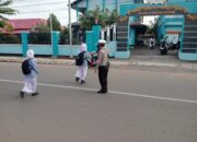 Personel Sat Lantas Polres Bima Kota Laksanakan Gatur Pagi untuk Wujudkan Kamseltibcar Lantas