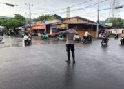 Polsek Pemenang Tingkatkan Keamanan Berlalu Lintas Melalui Strong Point