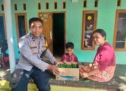 Bhabinkamtibmas Bagikan Bibit Cabai, Dukung Ketahanan Pangan Warga