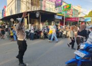 Antisipasi Kemacetan Jelang Berbuka Puasa, Satlantas Polres Bima Kota Lakukan Pengaturan