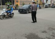 Satlantas Polres Bima Kota Gelar Rawan Sore/Strong Point untuk Kelancaran Lalu Lintas