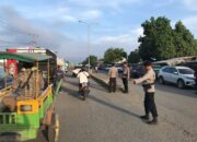Sat Samapta Polres Bima Kota Laksanakan Rawan Pagi di Titik Rawan Macet