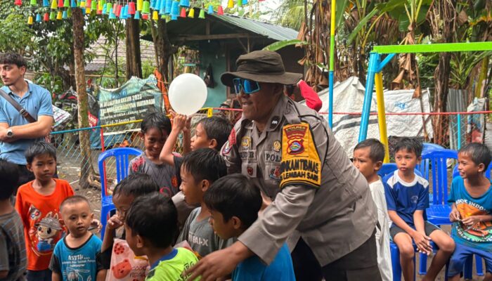 Sinergi Polri dan Warga Dukung Taman Bermain Ramah Anak di Lombok Barat