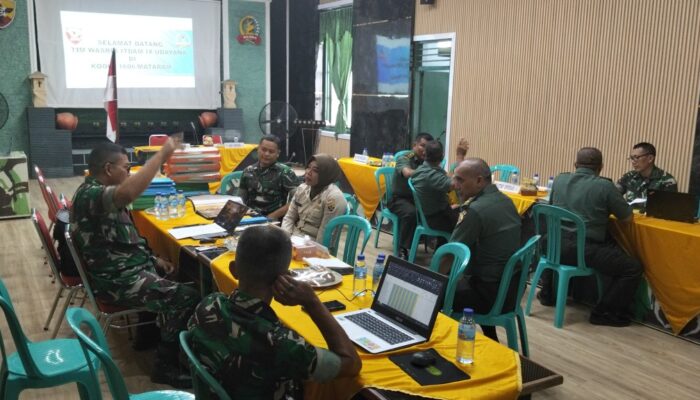 Kodim 1606/Mataram Terima Kunjungan Tim Wasrik Itdam IX/Udayana
