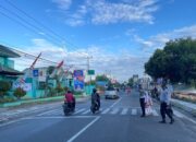 Personel Sat Lantas Polres Bima Kota Laksanakan Gatur Pagi untuk Wujudkan Kamseltibcar Lantas