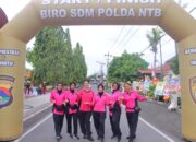 Meriah dan Penuh Semangat, Bhayangkari NTB Gelar Jalan Santai Sambut HUT ke-45 Yayasan Kemala Bhayangkari