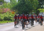 Gowes Kamtibmas Jilid 5, Polres Lombok Utara Kunjungi Desa Sukadana