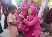 Ketua Bhayangkari Cabang Lombok Utara Serukan Pola Makan Sehat dalam Upaya Tekan Stunting di Desa Sambik Bangkol