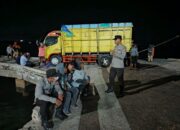 Polsek Kawasan Pelabuhan Laut Bima Laksanakan Patroli Rutin dan Himbauan Kamtibmas di Area Dermaga