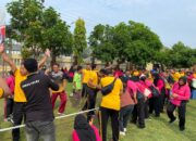 Semarak HUT Bhayangkara Ke-79, Polres Bima Kota Gelar Lomba Tarik Tambang