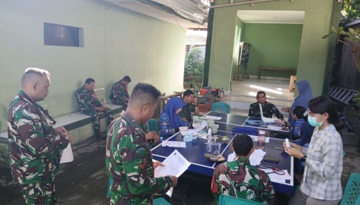 Koramil Ampenan Gandeng Puskesmas Tanjung Karang Gelar Rikes Berkala