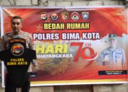 Kapolres Bima Kota Laksanakan Program Bedah Rumah Sambut Hari Bhayangkara ke-79