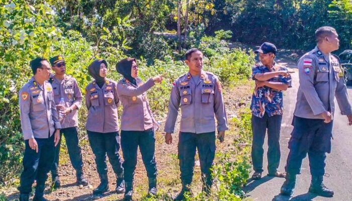 Polres Lombok Barat Dampingi Polda NTB Cek Lahan Jagung di Kedaro Sekotong