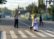Personel Satlantas Polres Bima Kota Laksanakan Rawan Pagi, Antisipasi Kemacetan dan Laka Lantas
