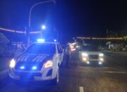 Sat Lantas Polres Bima Kota Gelar Patroli Blue Light dan Pengaturan Lalu Lintas Malam Hari
