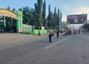 Personel Polsek Rasanae Barat Laksanakan Strong Point Pagi, Wujudkan Rasa Aman bagi Pengguna Jalan