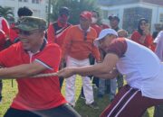 Semarak HUT ke-80 RI di Kota Bima, Kapolres Bima Kota Ikuti Olahraga Bersama Stakeholder