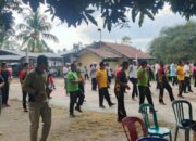 Polsek Sape Gelar Olahraga Bersama Masyarakat Sambut HUT RI ke-80